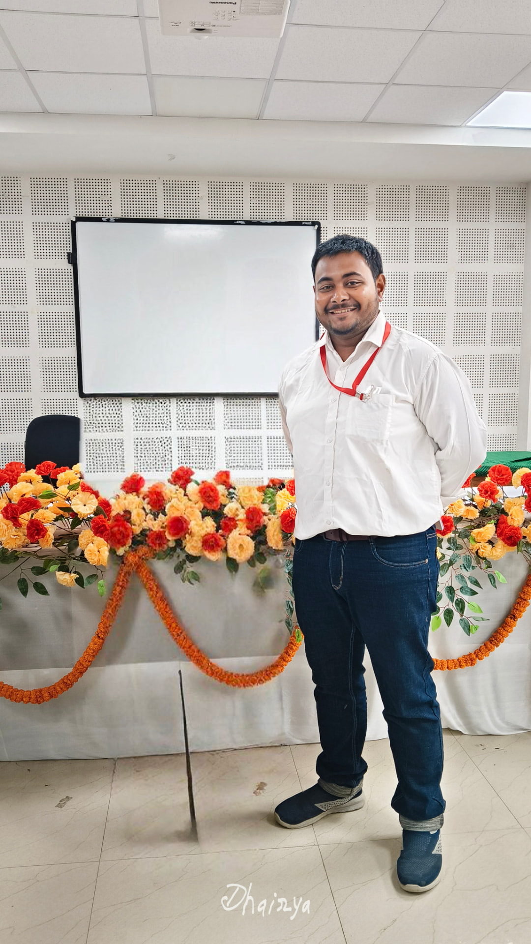 Dhairya Swaraj at an inauguration event